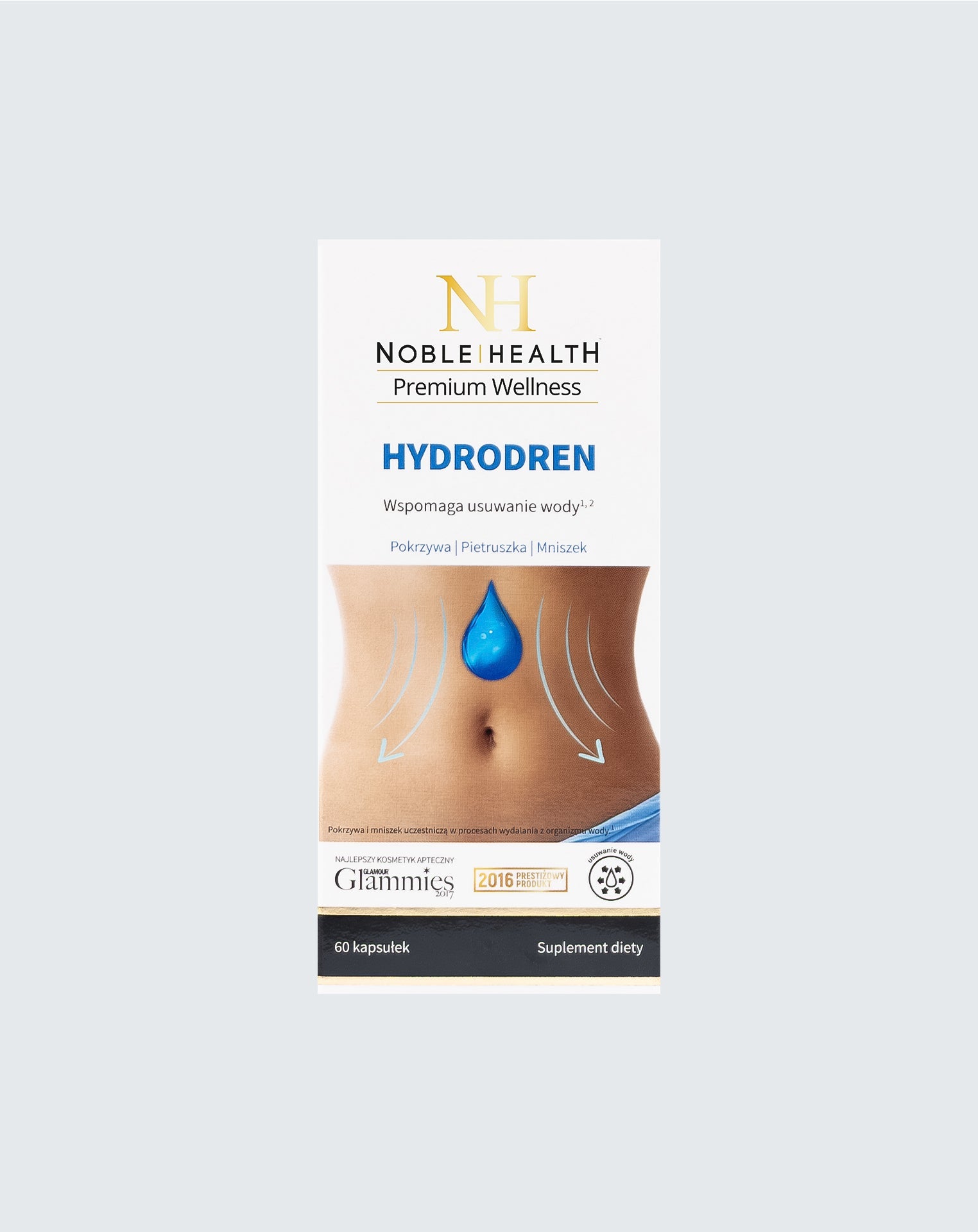 Hydrodren Noble Health Víz eltávolítása a szervezetből redukció 60 kapszula