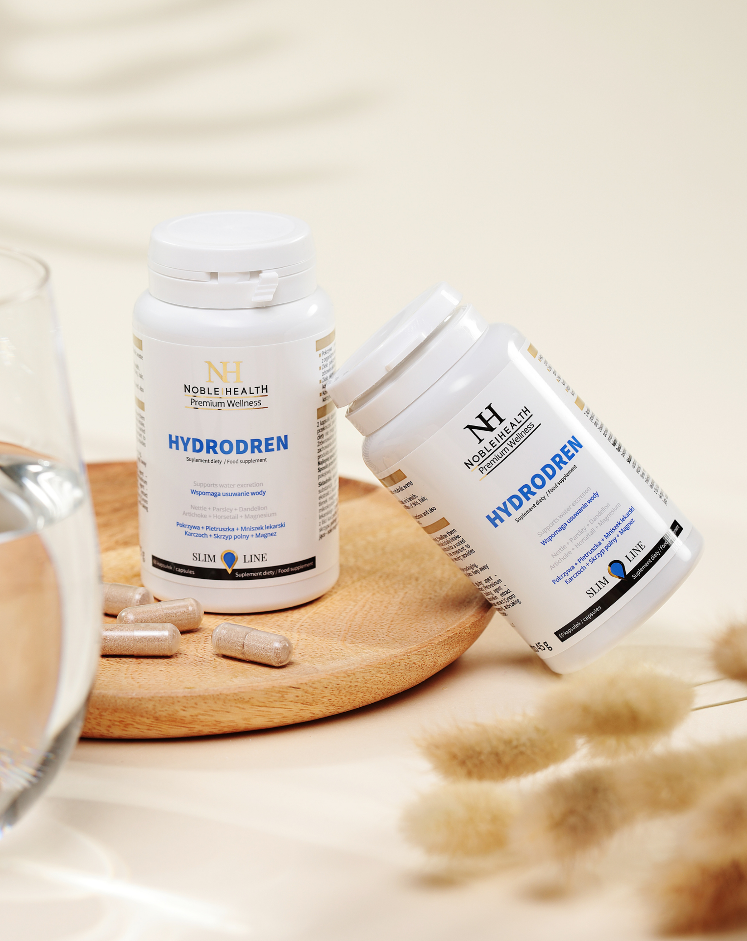 Hydrodren Noble Health Víz eltávolítása a szervezetből redukció 60 kapszula