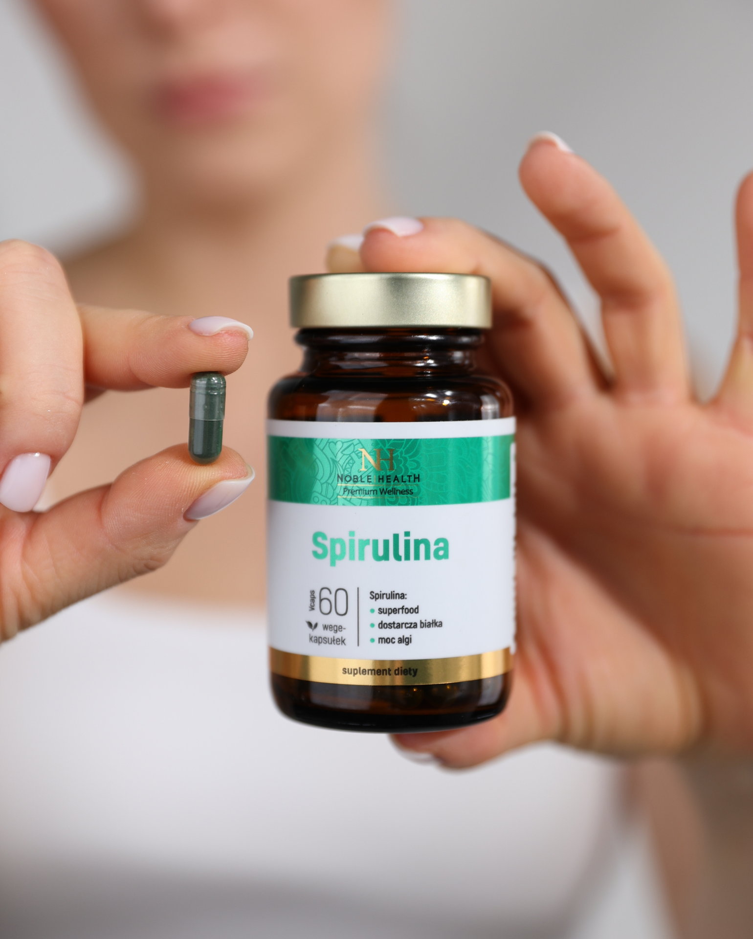 Spirulina Noble Health Tengeri alga méregtelenítő 60 kapszula