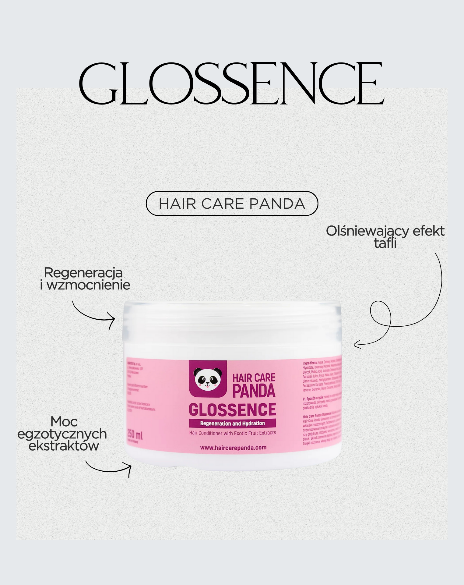 Glossence - Hair Care Panda hajbalzsam