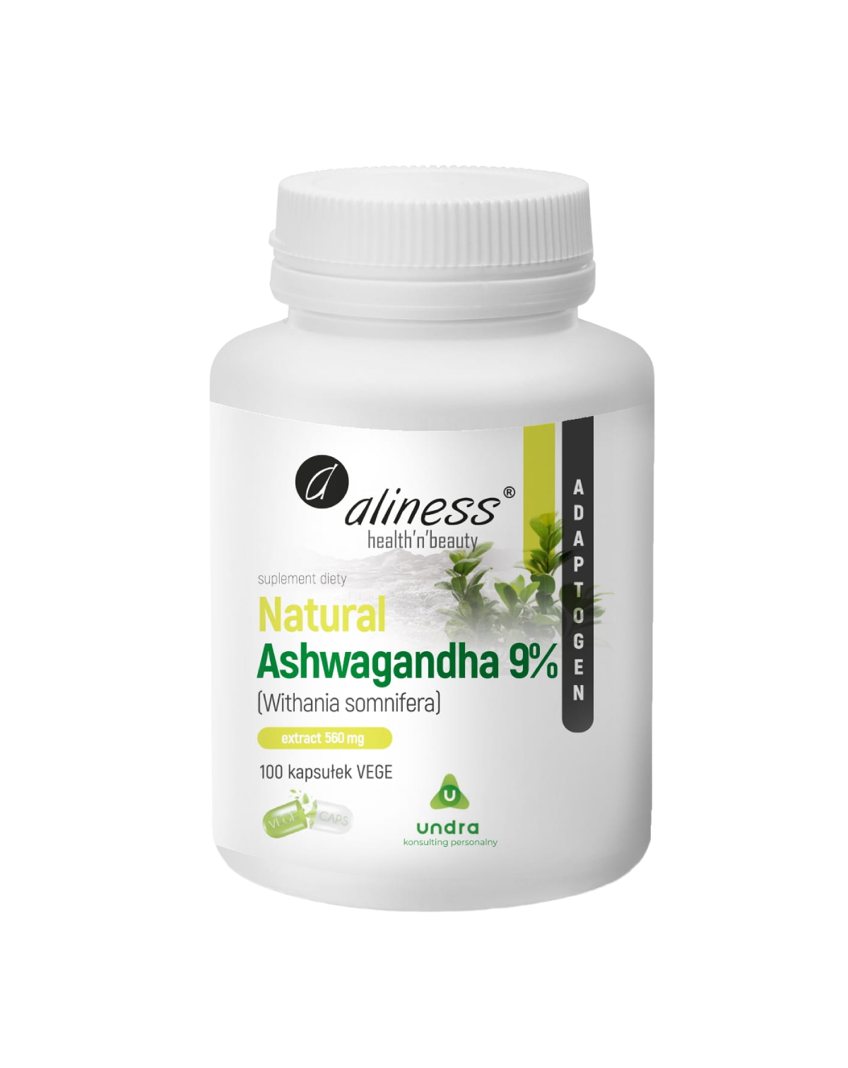 Ashwaganda 560mg 9% - Aliness Stressz memória energia