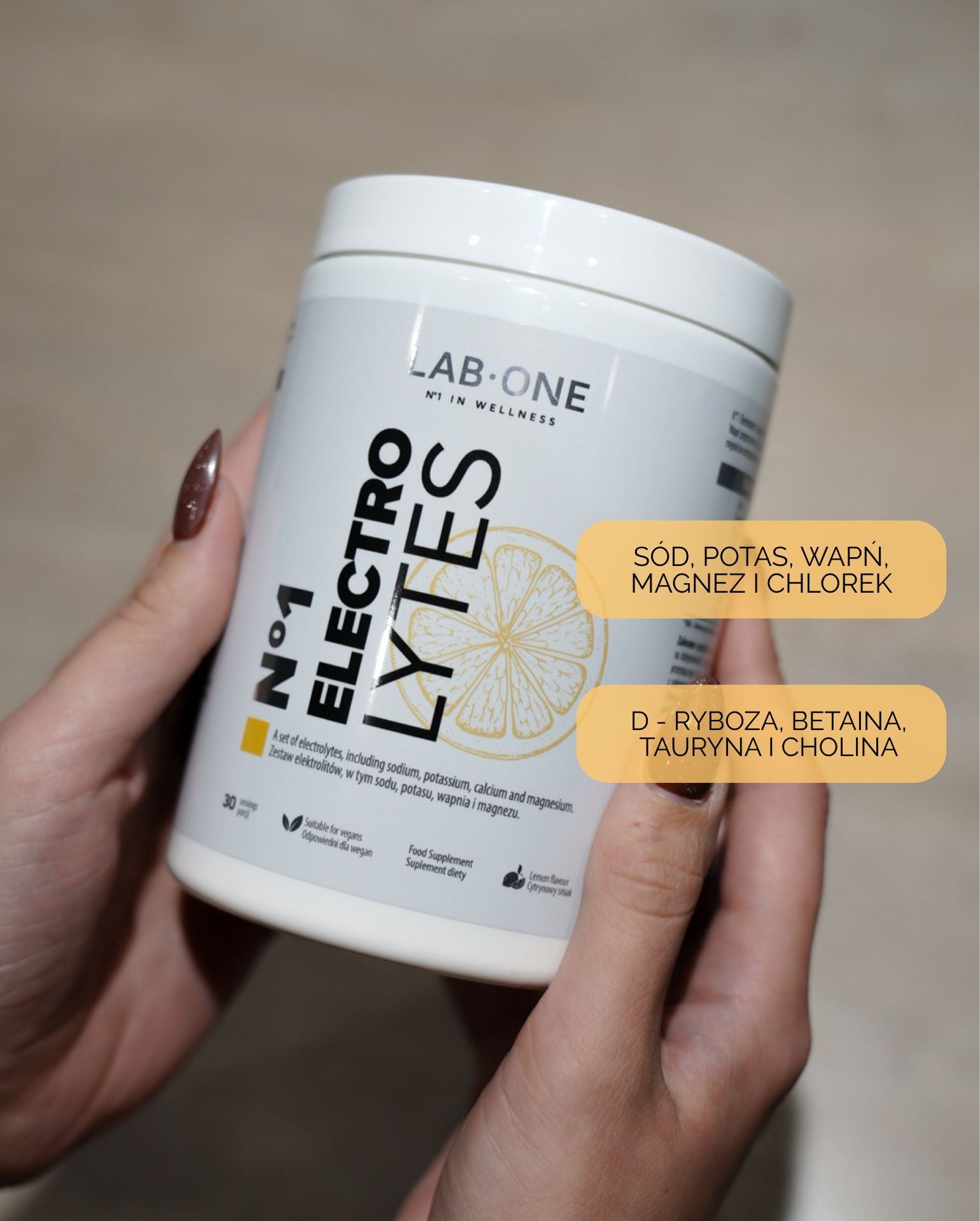 Lab One Electrolytes Electrolytes Sodium Potassium Citrom aroma 420g