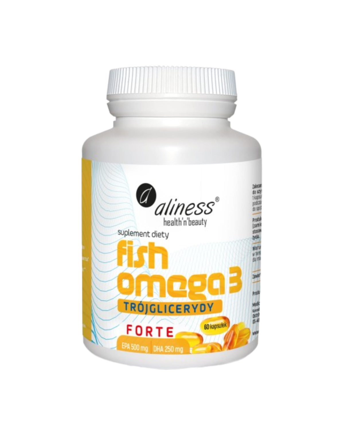 FISH OMEGA 3 FORTE 500 mg/DHA 250 Omega 3 savak - Aliness