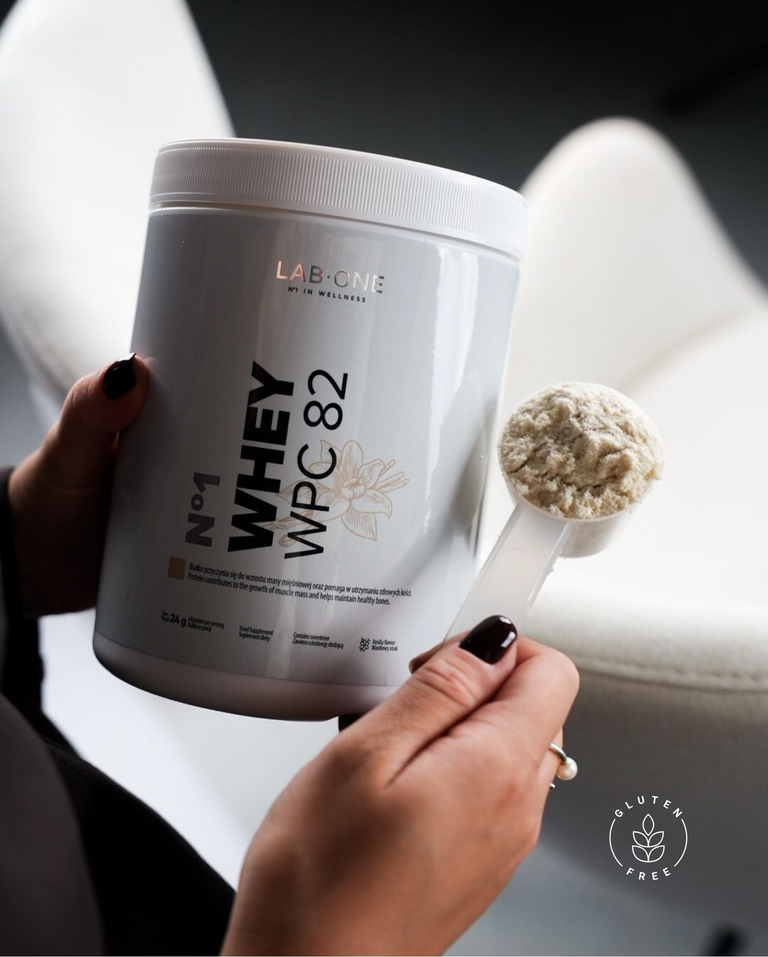 Lab One Whey WPC 82 Protein Vanilla tejsavófehérje koncentrátum 500g