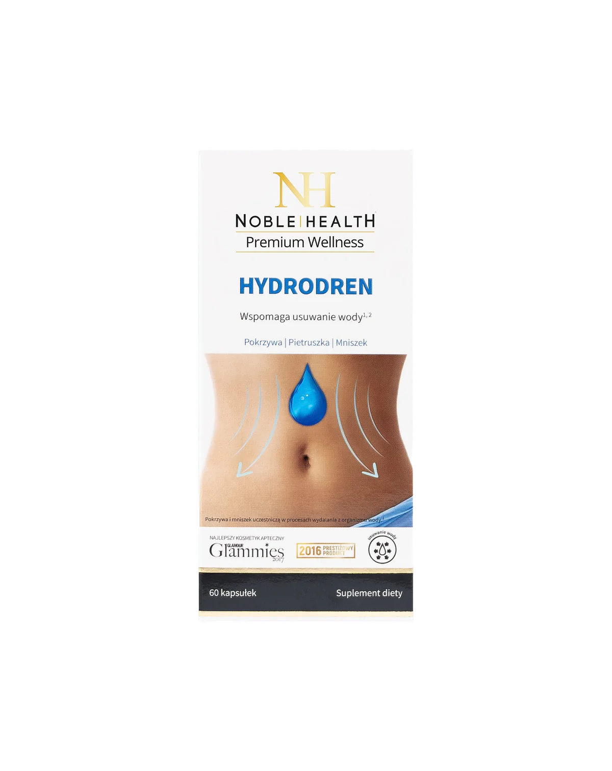 Hydrodren Noble Health Víz eltávolítása a szervezetből redukció 60 kapszula