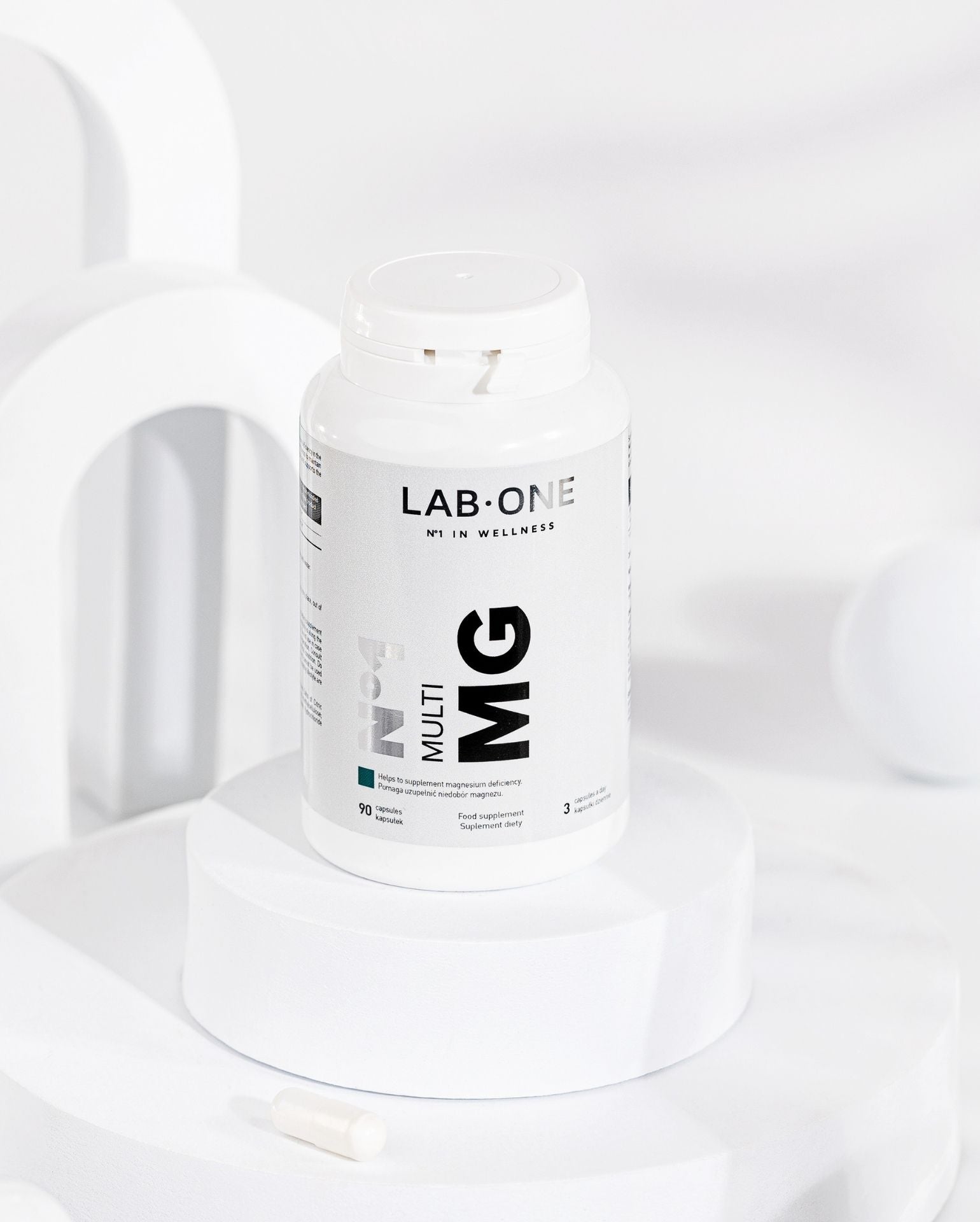 LAB ONE MULTI MG Natural Vegán Magnézium Vit B6 Egészséges fogak és csontok 90db
