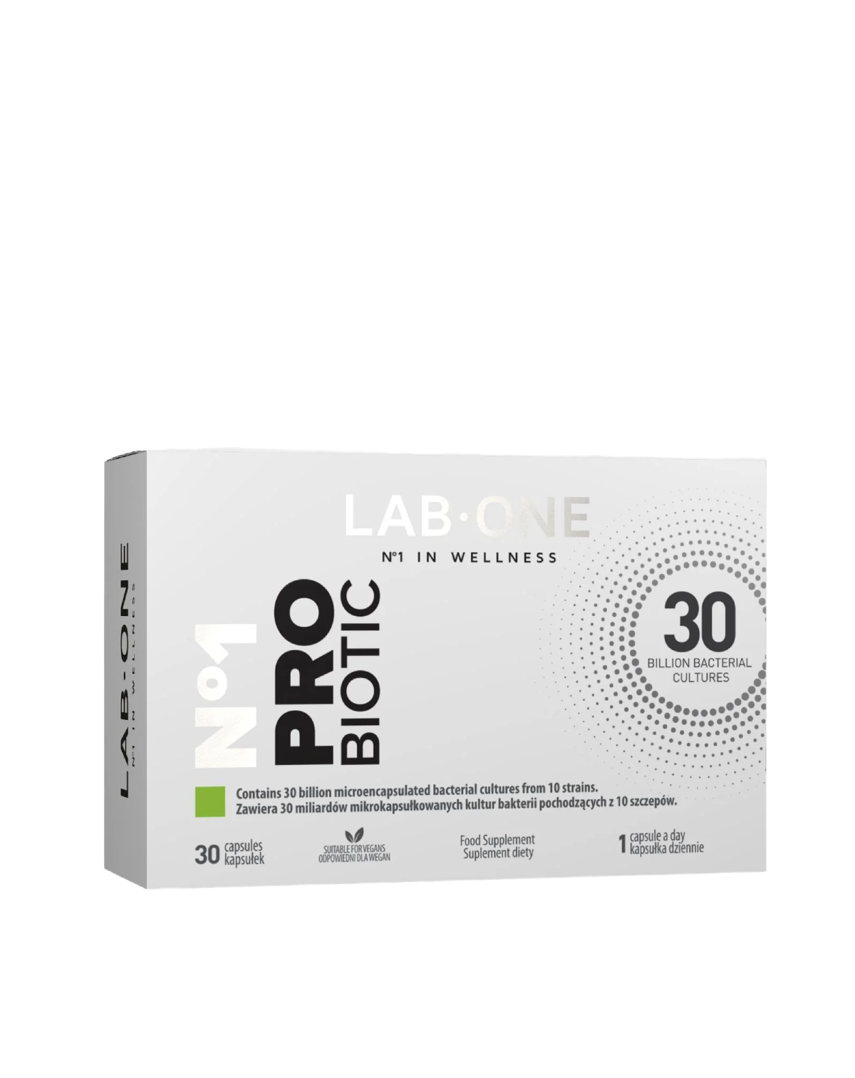 LAB ONE PRIOBIOTIC Probiotikus 30 kapszula 10 törzs emésztése