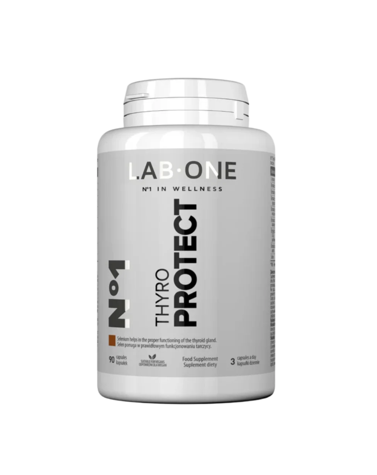 LAB ONE THYRO PROTECT egészséges pajzsmirigy L-tirozin immunitás 90 db