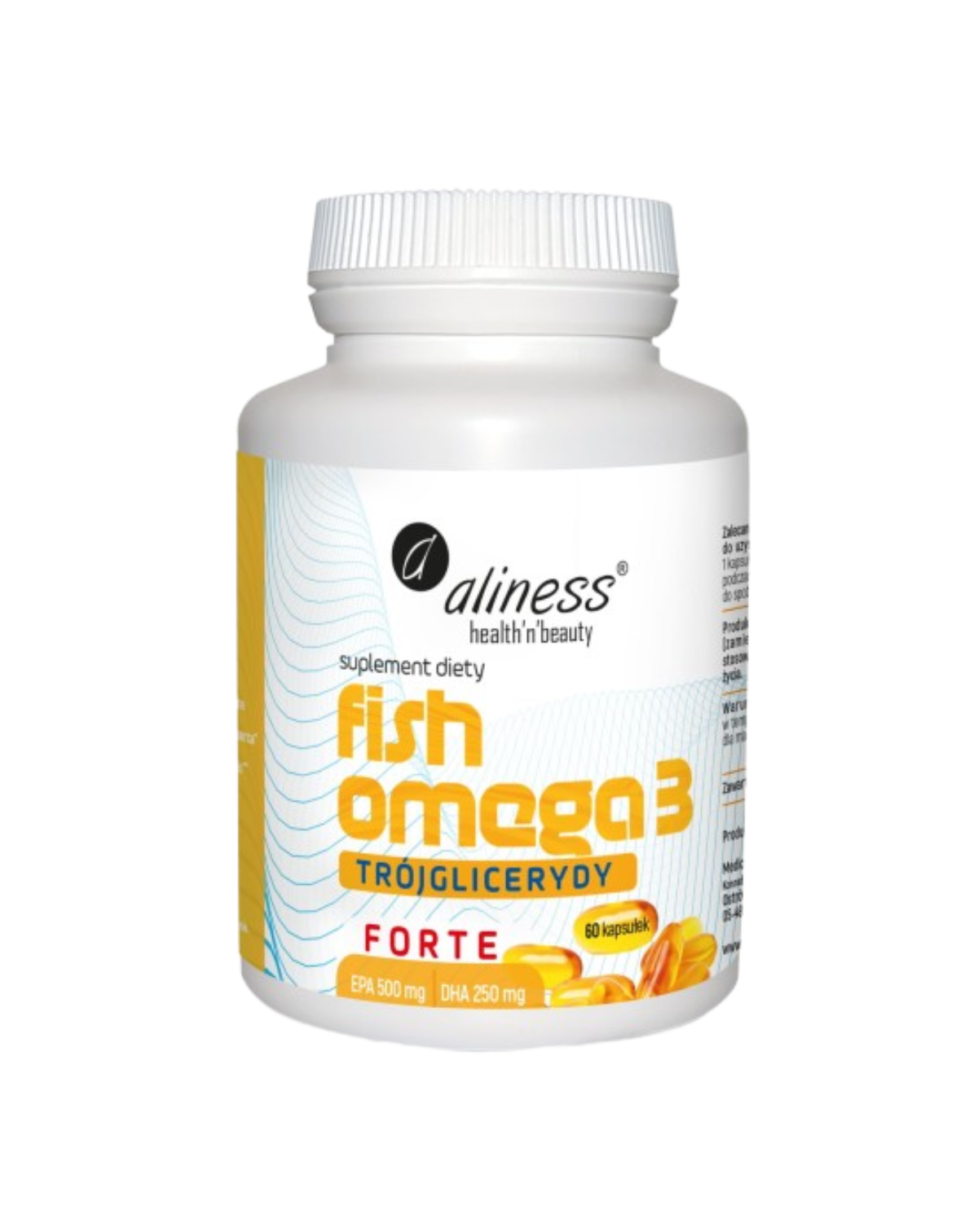 Fish Omega 3 Forte 500/250 mg trigliceridek - Aliness Omega 3 savak