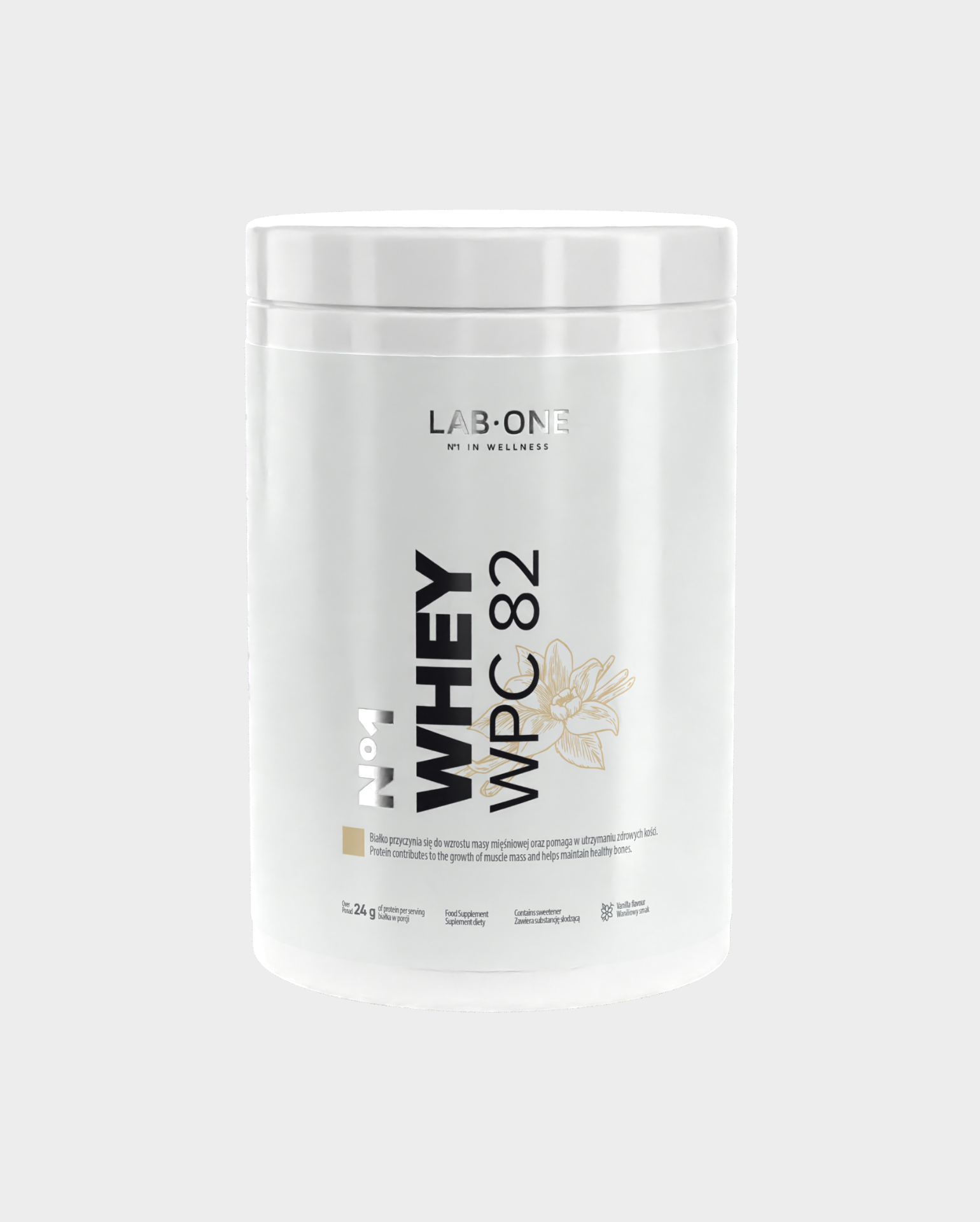 Lab One Whey WPC 82 Protein Vanilla tejsavófehérje koncentrátum 500g