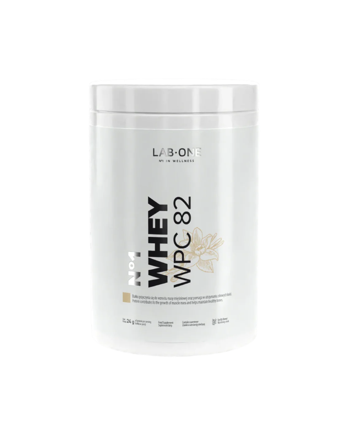 Lab One Whey WPC 82 Protein Vanilla tejsavófehérje koncentrátum 500g